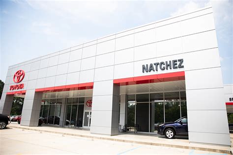 Natchez toyota - Natchez Toyota, Natchez, Mississippi. 9,032 likes · 85 talking about this · 3,659 were here. Sale and Service New Toyota Cars, Trucks, and SUV's. Full line of preowned cars, trucks and SUV's. 